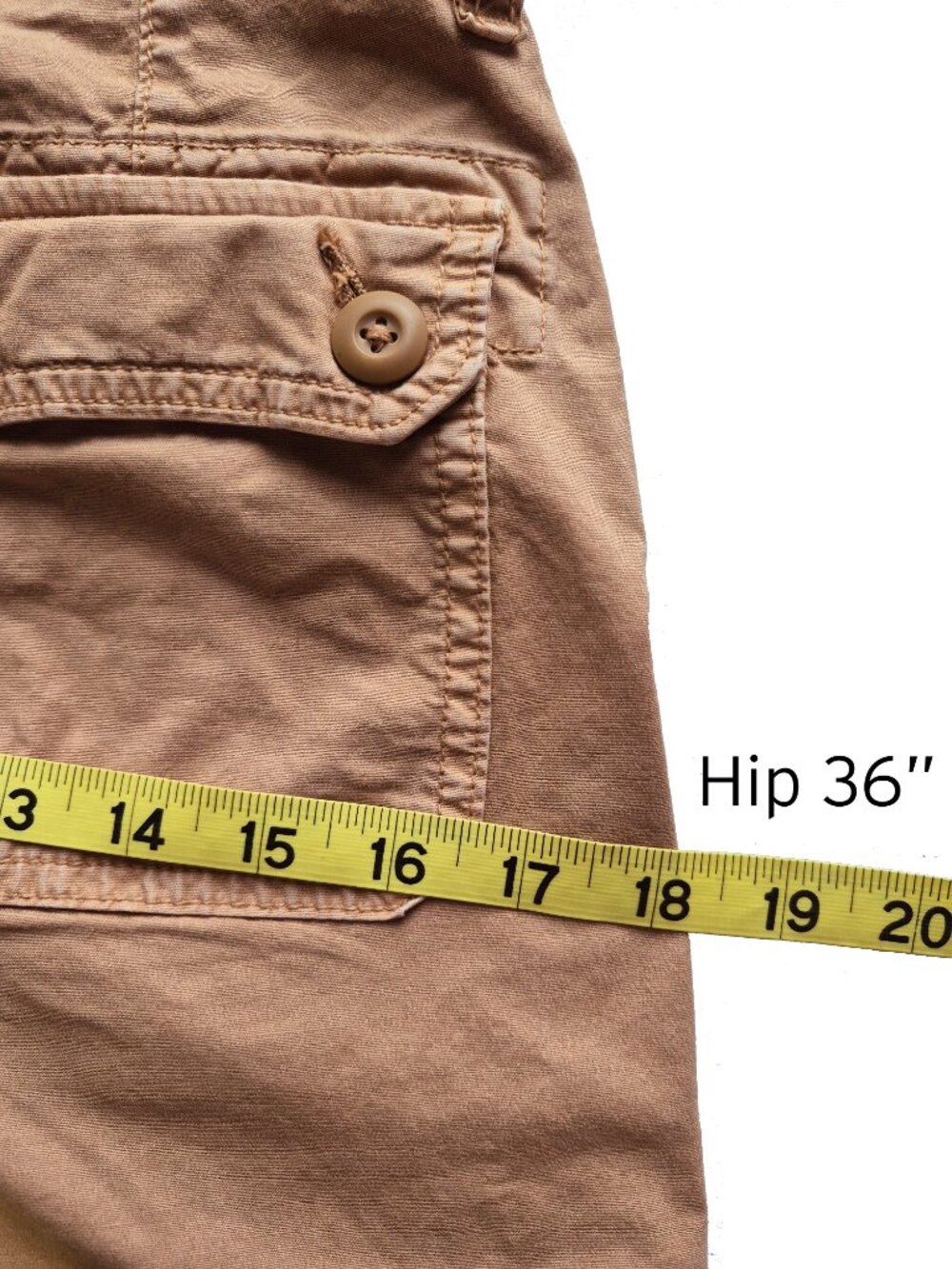 American Eagle Cargo Pants in Deep Tan Color with Ankle Ties Size 0 - Picture 13 of 16